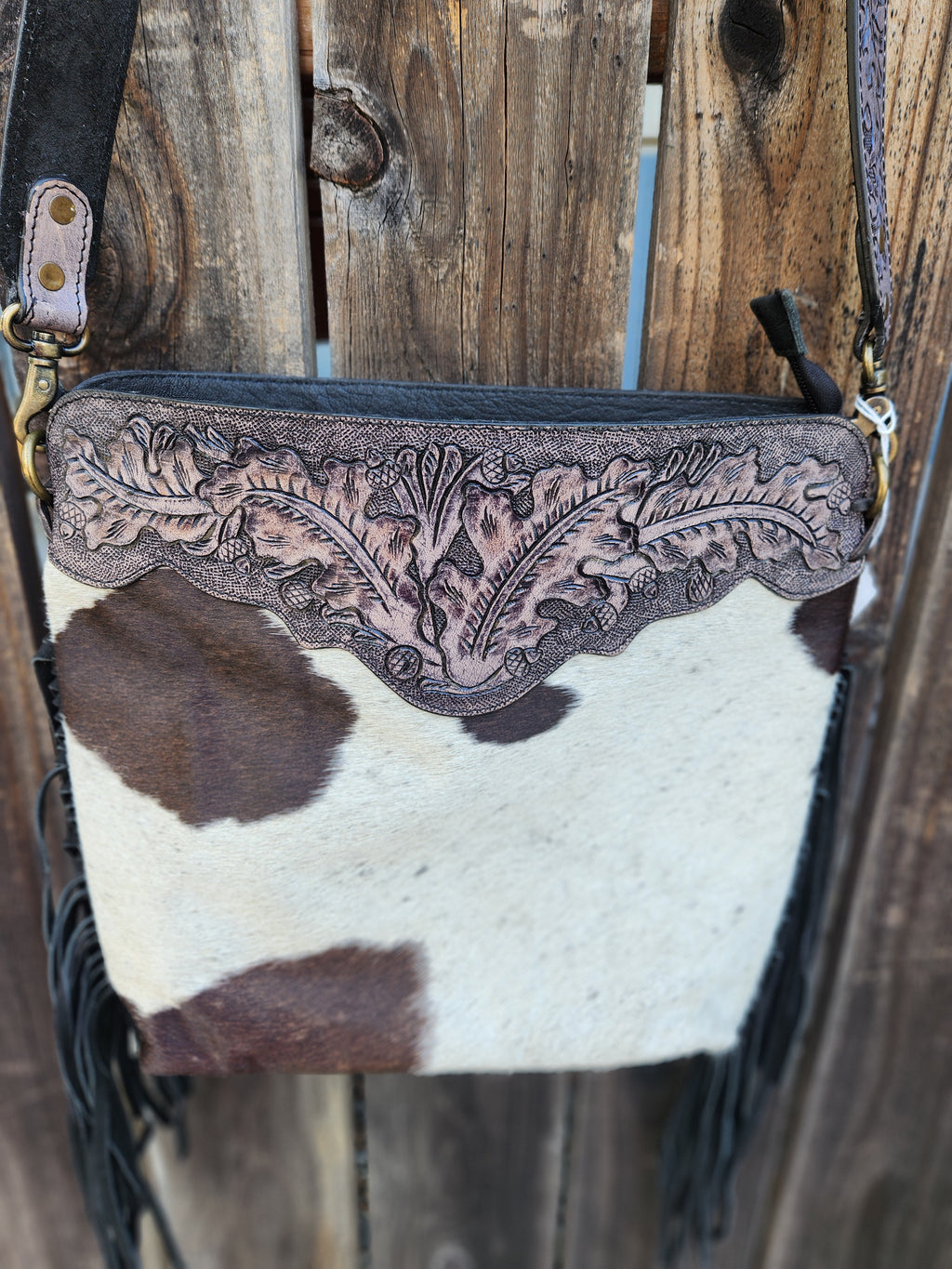 Merbaa Amanda Tooled Crossbody Bag