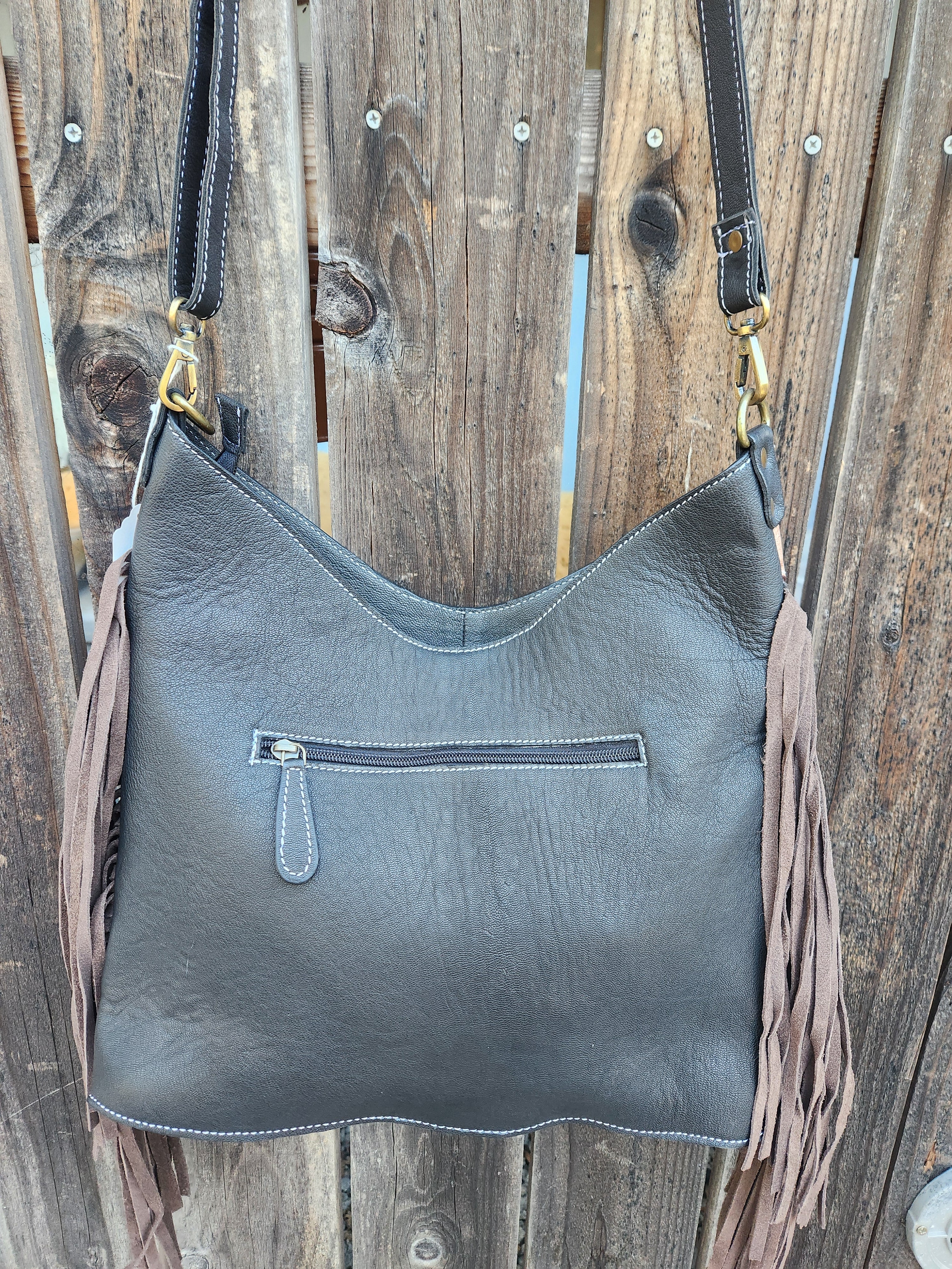 Merbaa Jenesa Tooled Crossbody Bag