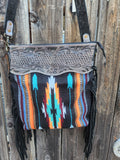 Merbaa Black Zenco Woolen Shoulder Bag