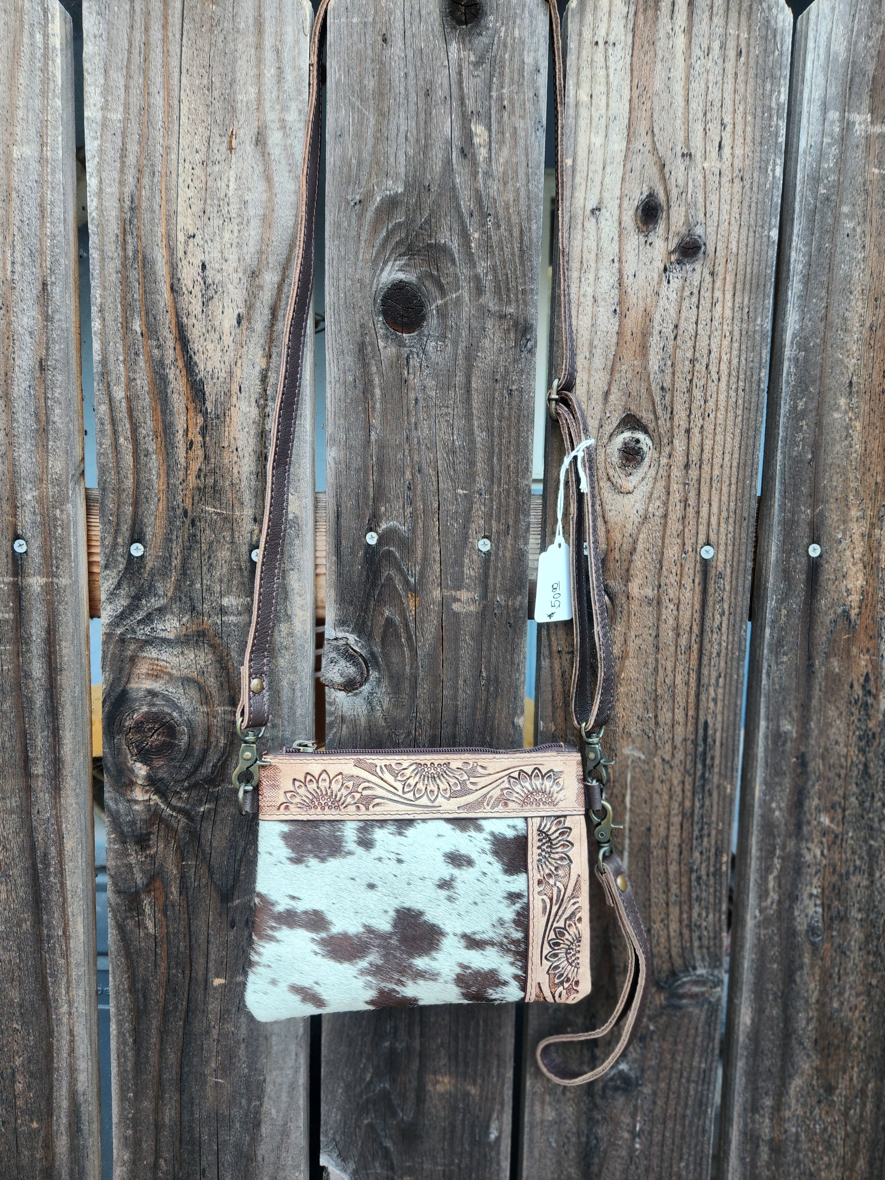 Merbaa L Tooled Clara Side Bag – Hand-Tooled Leather Crossbody