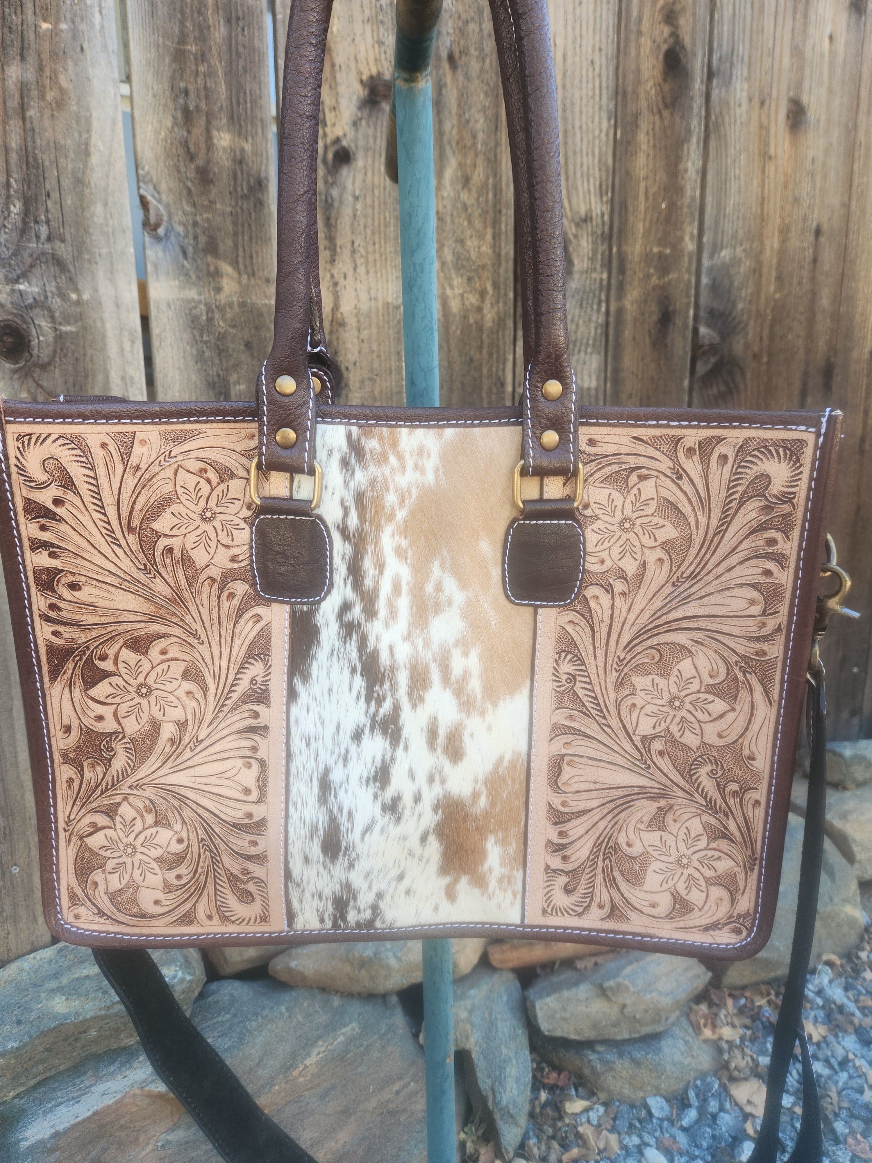 Merbaa Lagoon Tooled Shoulder Bag