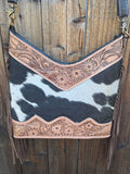 Jenesa Tooled Crossbody Bag